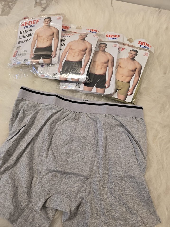 SEDEF YILDIZI Erkek Likralı Boxer - Görsel 4