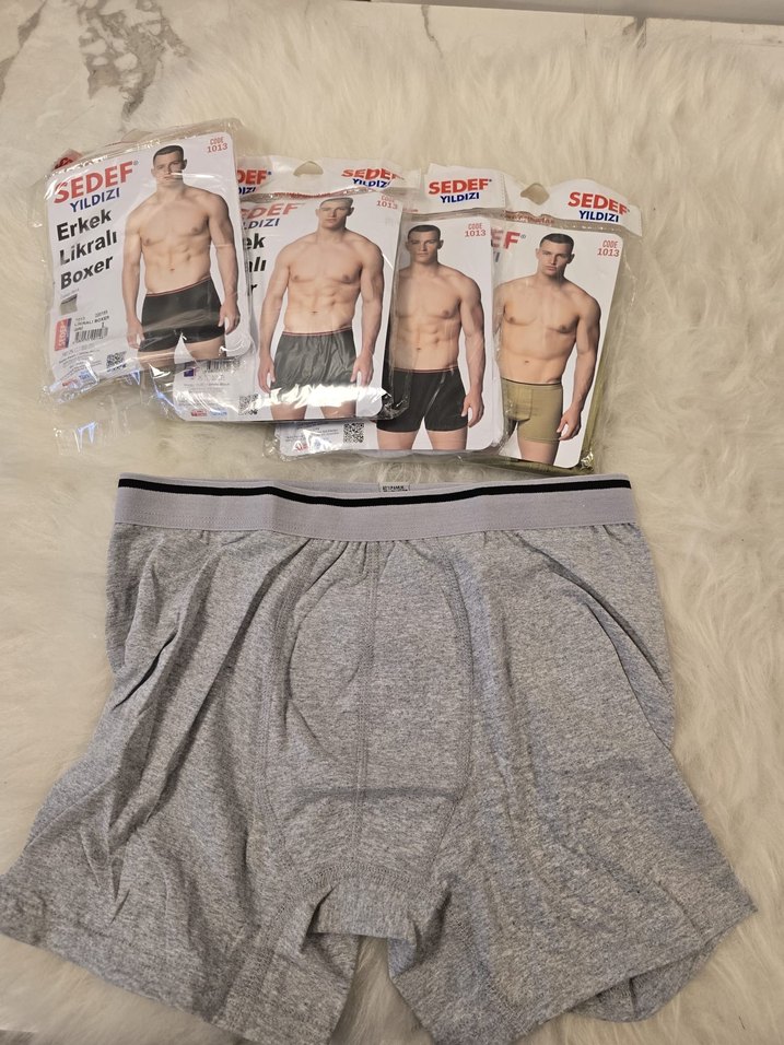 SEDEF YILDIZI Erkek Likralı Boxer - Görsel 5