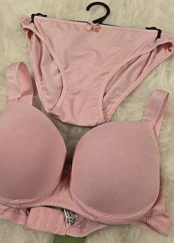 Pembe Normcore Sütyen ve Külot Takımı - Görsel 5