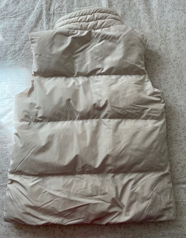 Ekru bej Yüksek Yakalı Kadın mudo Yelek - Görsel 2