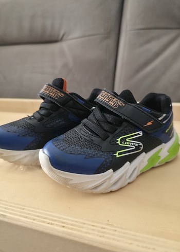 Skechers Mavi Bağcıksız Erkek Çocuk Spor Ayakkabı ışıklı - Görsel 5