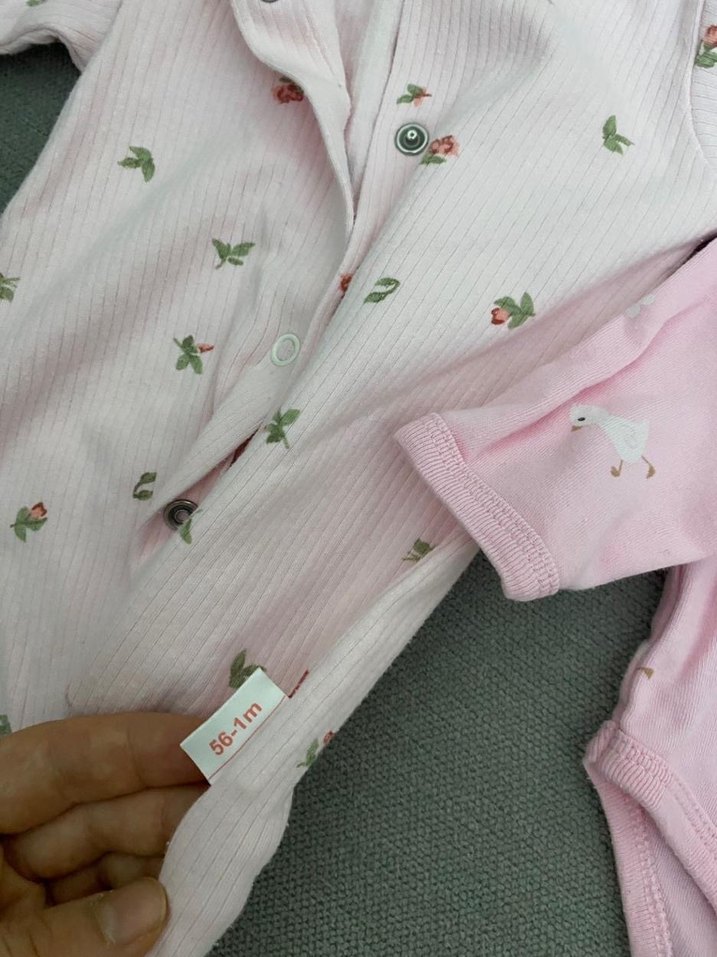 Pembe Uzun Kollu Bebek Body - Görsel 4