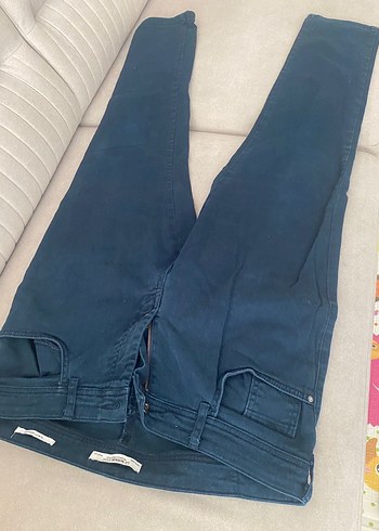 Erkek Lacivert Denim Pantolon - Görsel 4