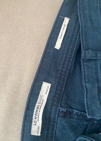 Erkek Lacivert Denim Pantolon - Görsel 5