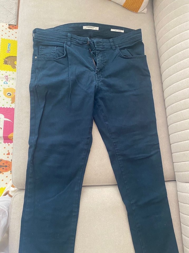 Erkek Lacivert Denim Pantolon - Görsel 3
