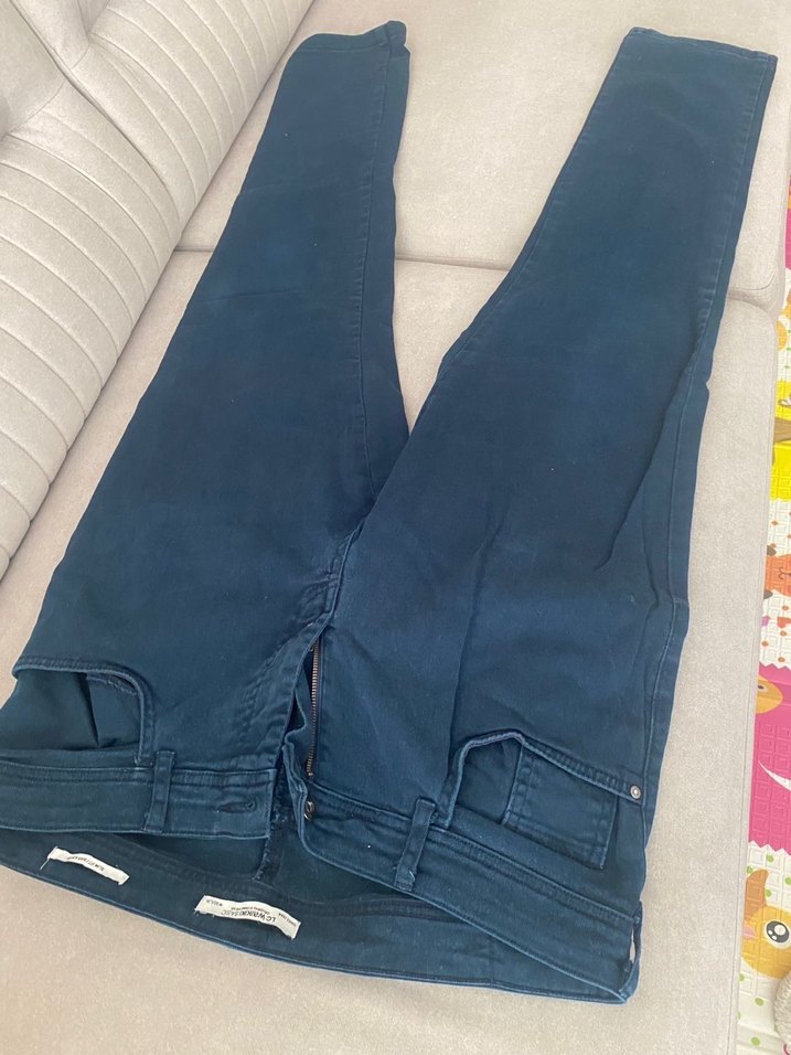 Erkek Lacivert Denim Pantolon - Görsel 4