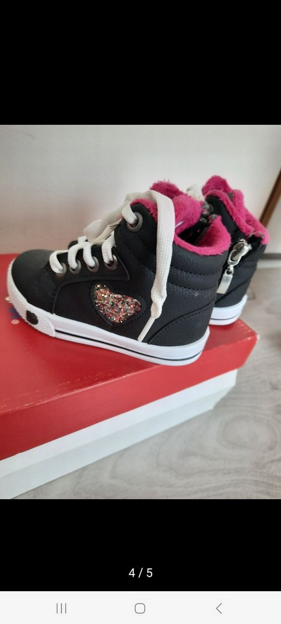 Kız Çocuk Renkli Baskılı Spor Ayakkabı - Görsel 4