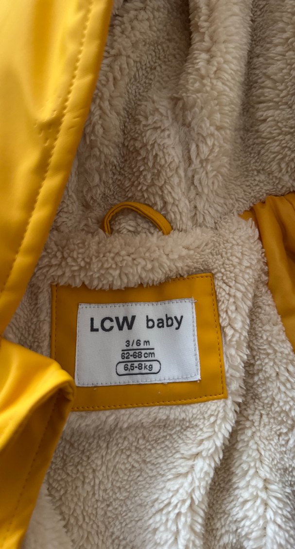 Sarı Fermuarlı Bebek Kayak Tulumu - Görsel 2