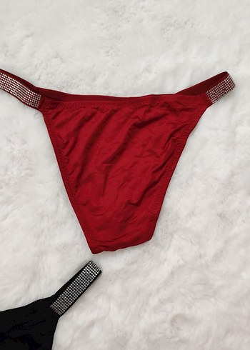 Kırmızı Taş Detaylı Kadın Külot - Görsel 4