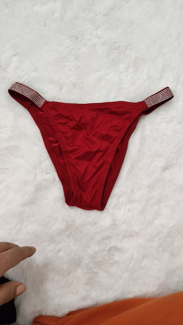 Kırmızı Taş Detaylı Kadın Külot - Görsel 5