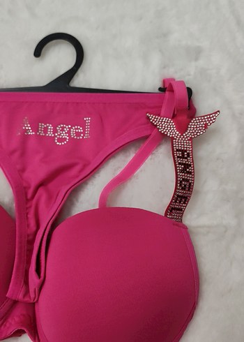 Pembe Baskılı Streetwear Sütyen Takımı - Görsel 4