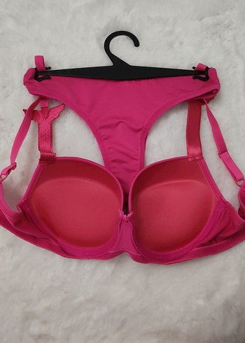 Pembe Baskılı Streetwear Sütyen Takımı - Görsel 2