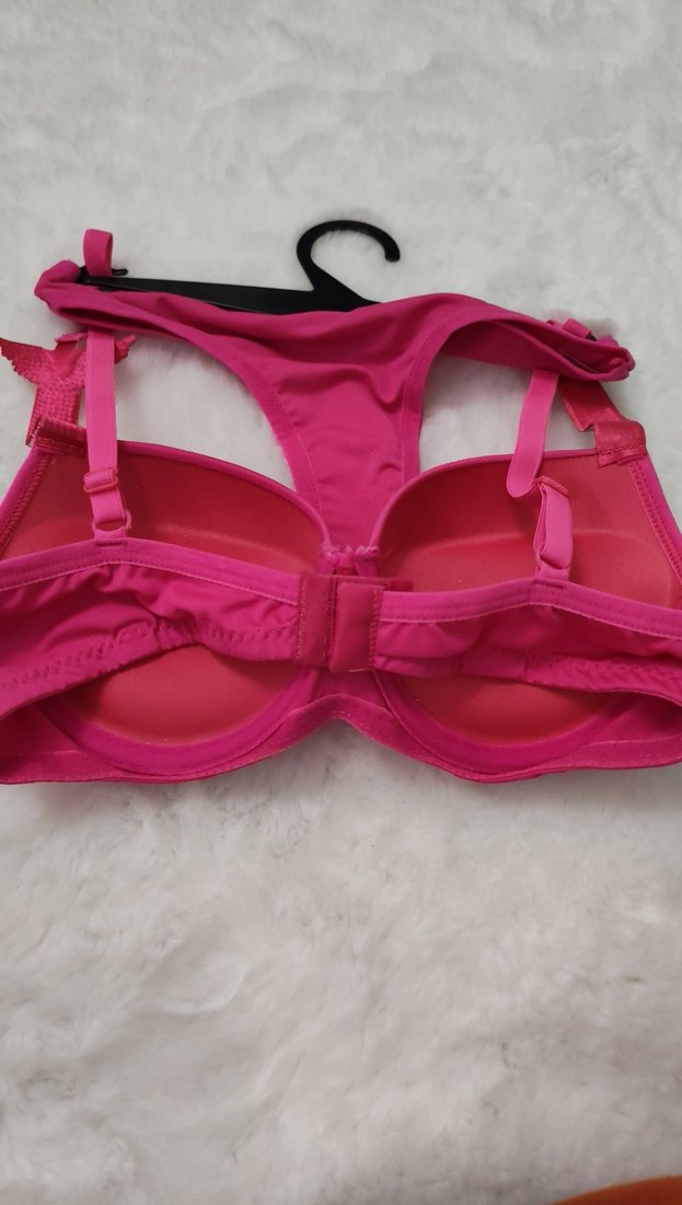 Pembe Baskılı Streetwear Sütyen Takımı - Görsel 3