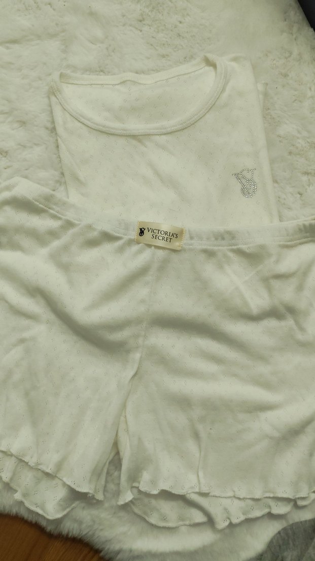 Victoria's Secret Beyaz Mini Kadın Pijama Takımı - Görsel 2