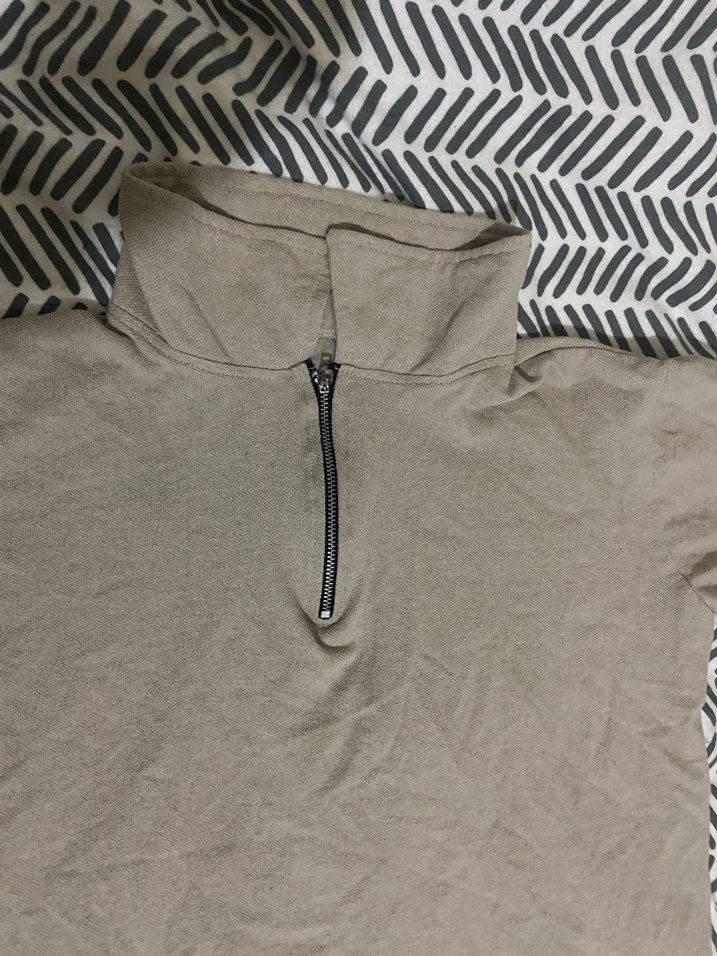 Bej Kısa Kollu  Erkek Tshirt - Görsel 3