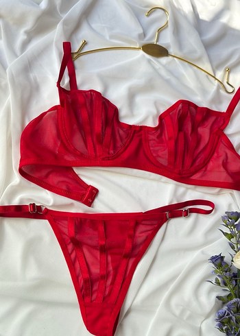 Parizyen Bohem Kırmızı Sütyen Takımı - Görsel 19