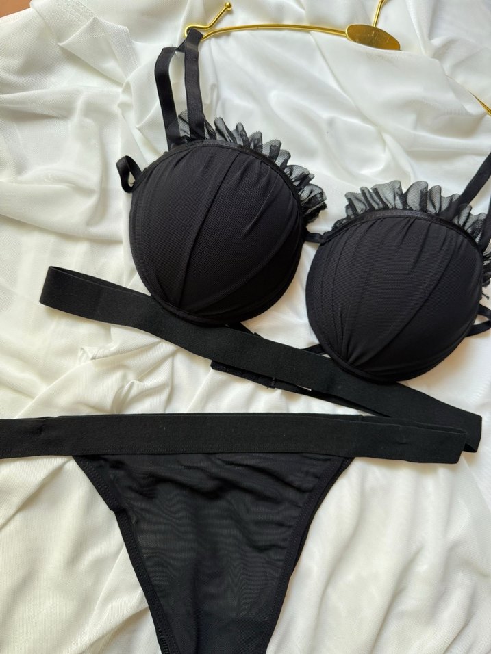 Parizyen Bohem Kırmızı Sütyen Takımı - Görsel 2