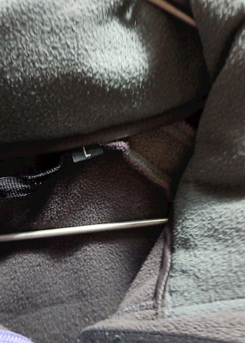 Mor Fermuarlı Kadın Mont - Görsel 5