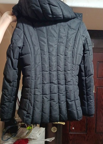 Gri Fermuarlı Kadın Kışlık Mont - Görsel 3