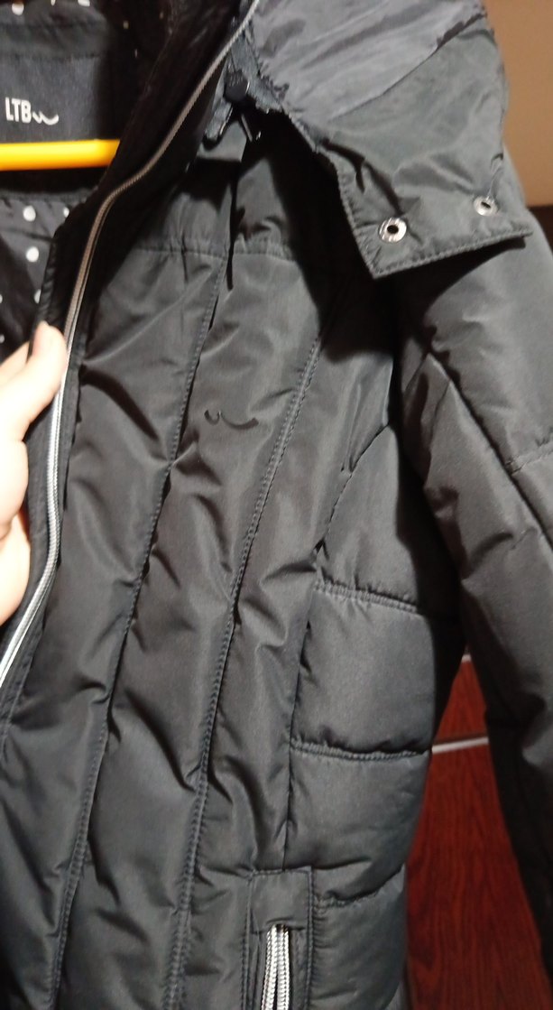 Gri Fermuarlı Kadın Kışlık Mont - Görsel 2