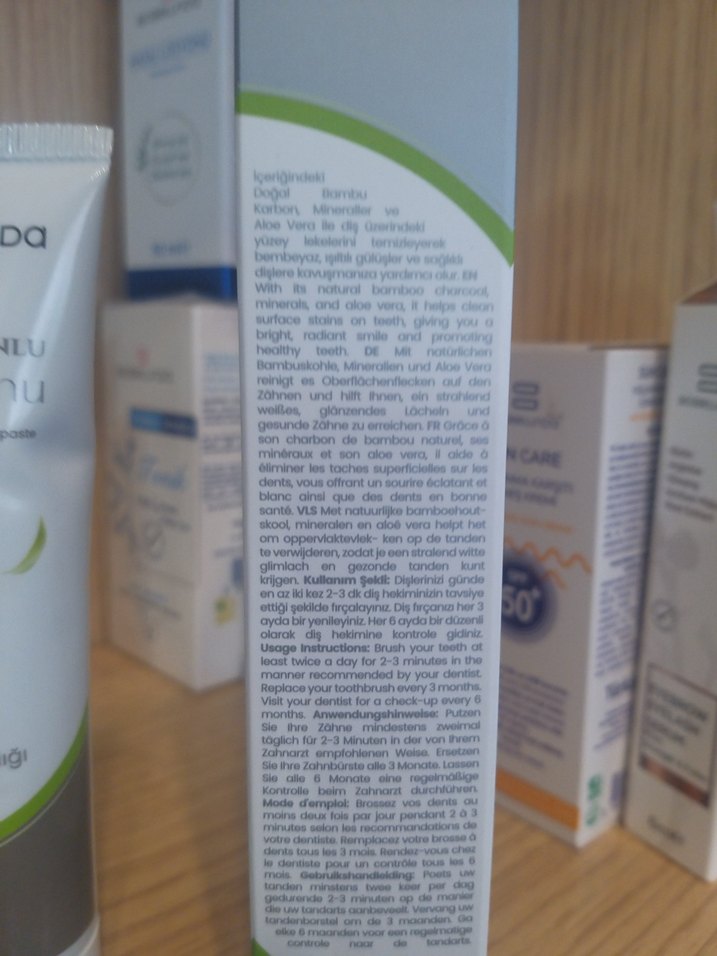 Doğal Bambu Karbonlu Diş Macunu 65g - Görsel 3