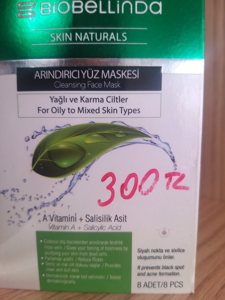 BiOBellinda Arındırıcı Yüz Maskesi Tek Kullanımlık - Görsel 2