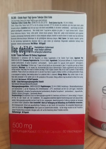 Esbab Aspir Yağı Kapsülleri 500 mg 60 Adet - Görsel 2