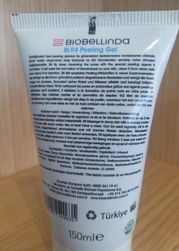 BIOBELLINDA Peeling Jel Siyah Nokta Önleyici - Görsel 4