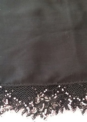 iğne oyalı pamuklu tülbent - Görsel 3