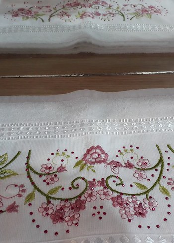 hediyelik çeyizlik nakışlı havlu - Görsel 4