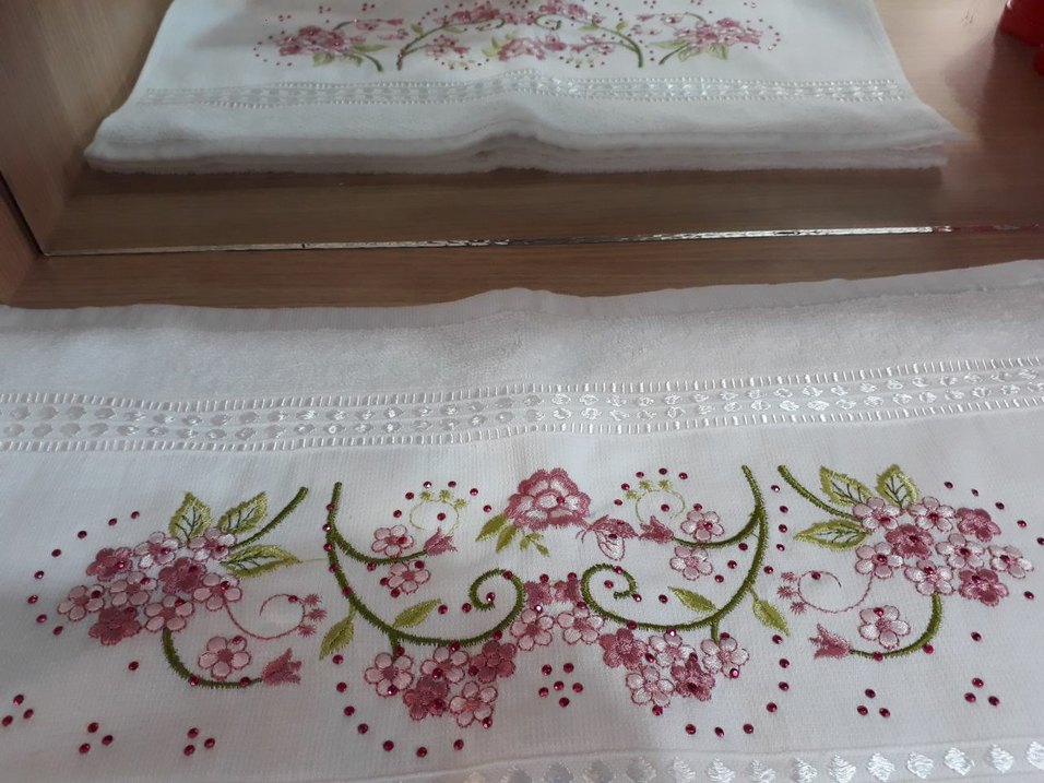 hediyelik çeyizlik nakışlı havlu - Görsel 4