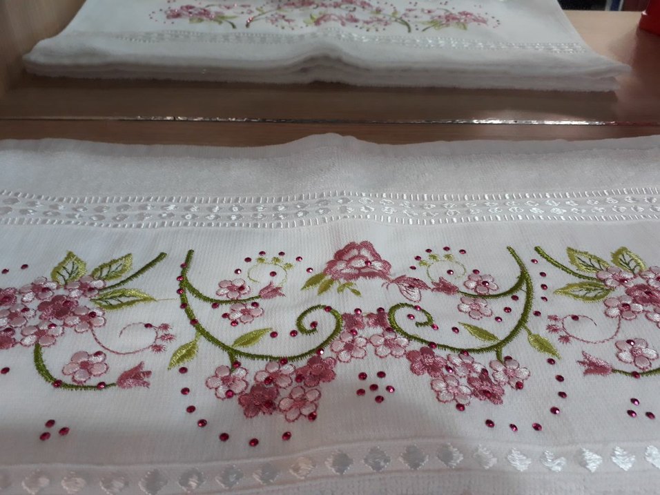 hediyelik çeyizlik nakışlı havlu - Görsel 5