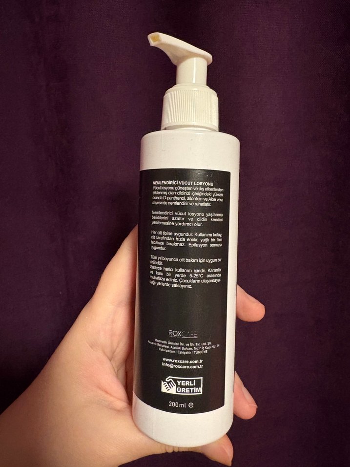 Roxcare Panthenol Vücut Losyonu - Görsel 2