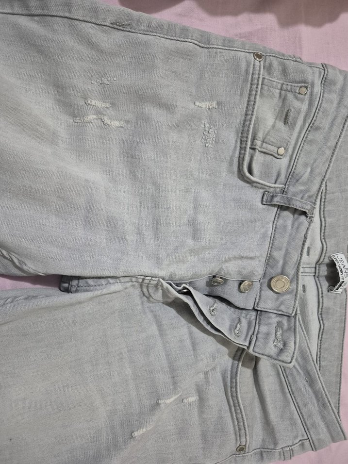 Gri renkte kadın pantolon - Görsel 2