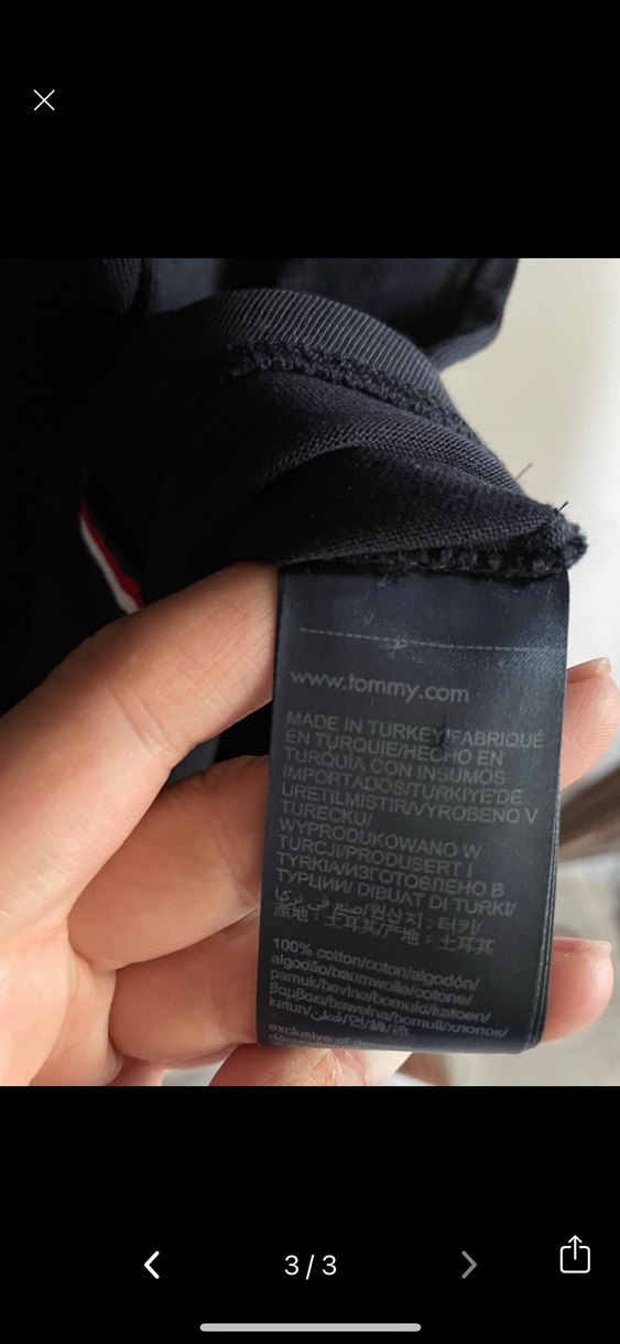 Tommy Hilfiger Erkek Lacivert Tişört - Görsel 3