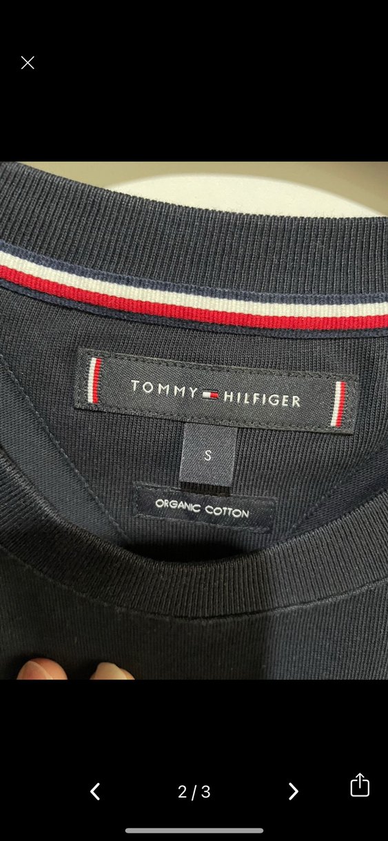 Tommy Hilfiger Erkek Lacivert Tişört - Görsel 2