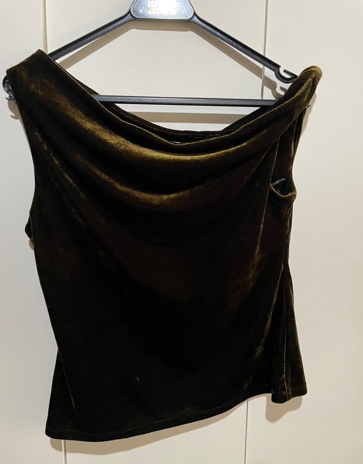 Drapeli  Yeşil Kadın Bluz - Görsel 3