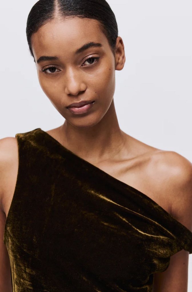 Drapeli  Yeşil Kadın Bluz - Görsel 2