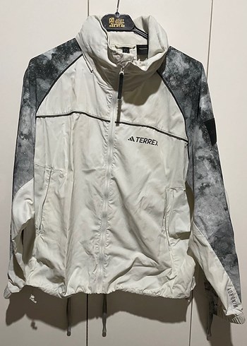 Gri Beyaz  Desenli Fermuarlı Kadın Ceket - Görsel 3