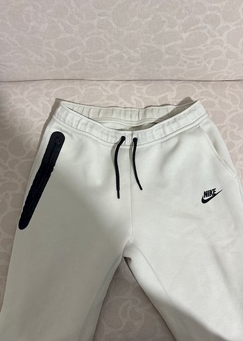 Nike Beyaz Erkek Eşofman Altı Fermuarlı - Görsel 2