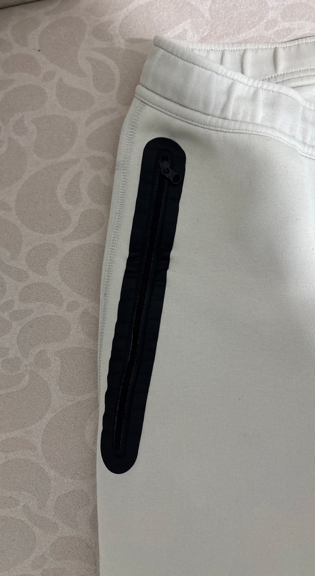 Nike Beyaz Erkek Eşofman Altı Fermuarlı - Görsel 3