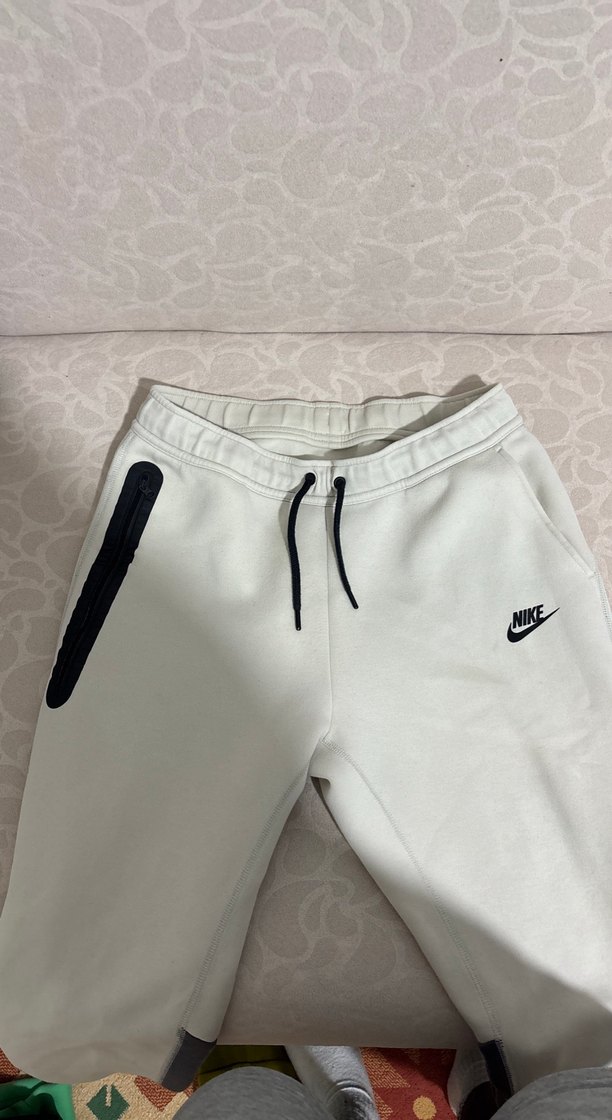 Nike Beyaz Erkek Eşofman Altı Fermuarlı - Görsel 2