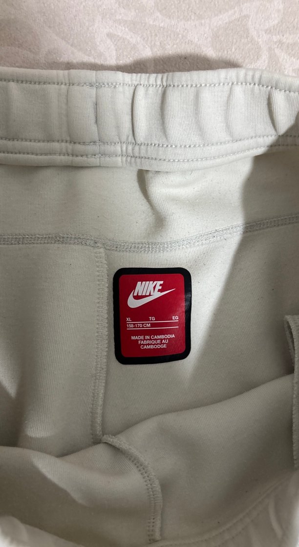 Nike Beyaz Erkek Eşofman Altı Fermuarlı - Görsel 4