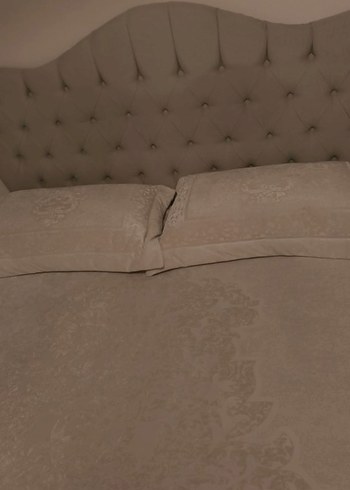 Bej Düz Yatak Örtüsü - Görsel 2