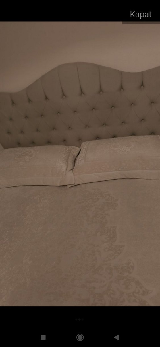 Bej Düz Yatak Örtüsü - Görsel 2