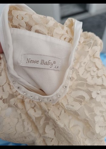 Dantel Detaylı Kız Çocuk Klasik Elbise - Görsel 5