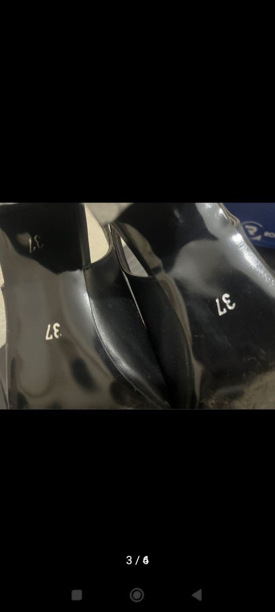 Siyah Tokalı Topuklu Kadın Ayakkabı - Görsel 3