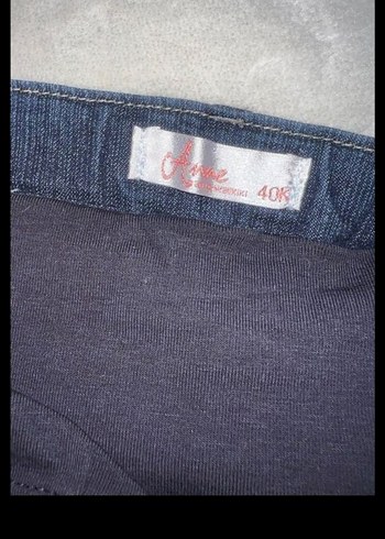 Koyu Mavi Hamile Kot Pantolon - Görsel 3