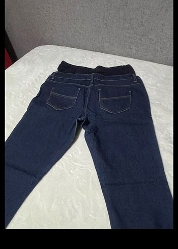 Koyu Mavi Hamile Kot Pantolon - Görsel 2