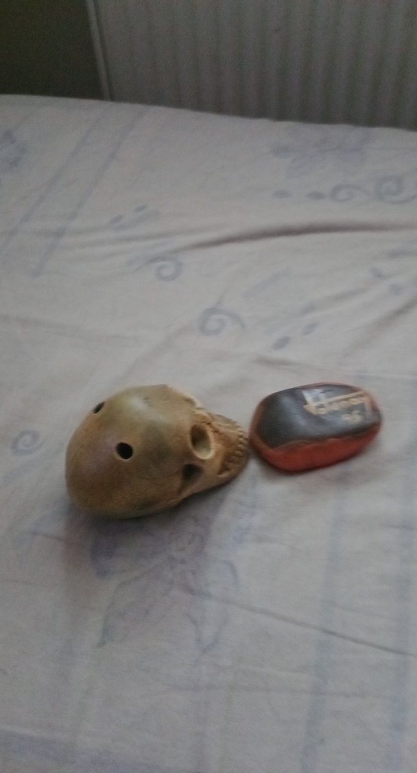 Kahverengi Kafatası ve Kartal Figürlü Dekor - Görsel 2